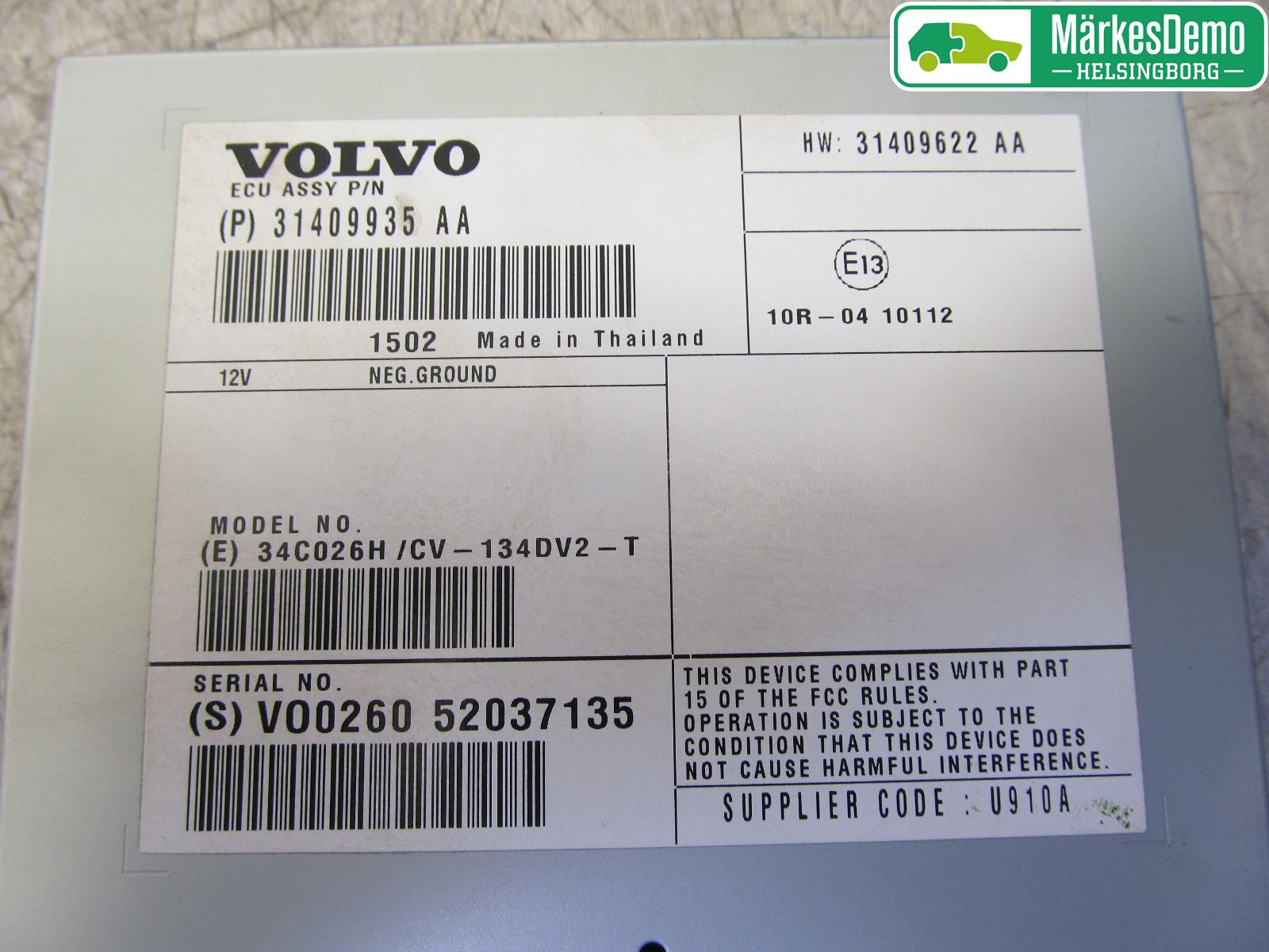 Volvo XC60 14-17 Radio-Stereo Förstärkare