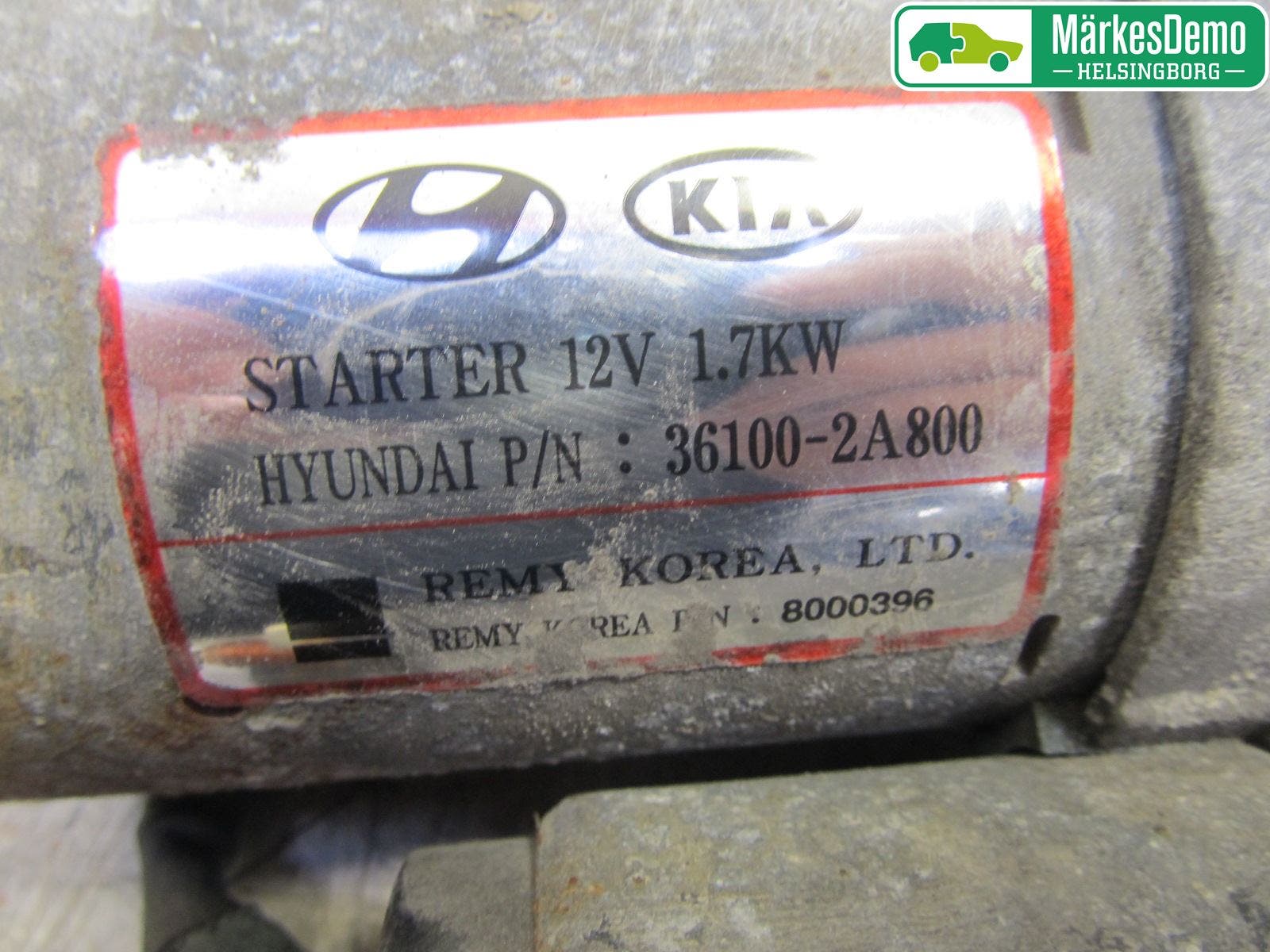 Kia SPORTAGE (SL) 11-15 Startmotor Diesel