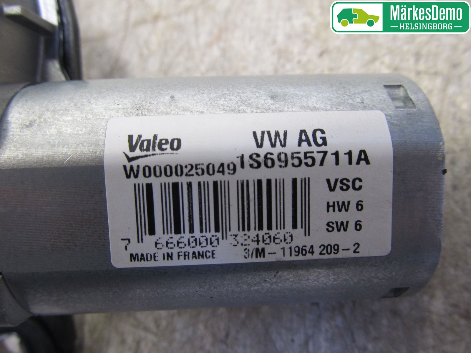 Volkswagen VW UP! / E-UP! Torkarmotor Baklucka