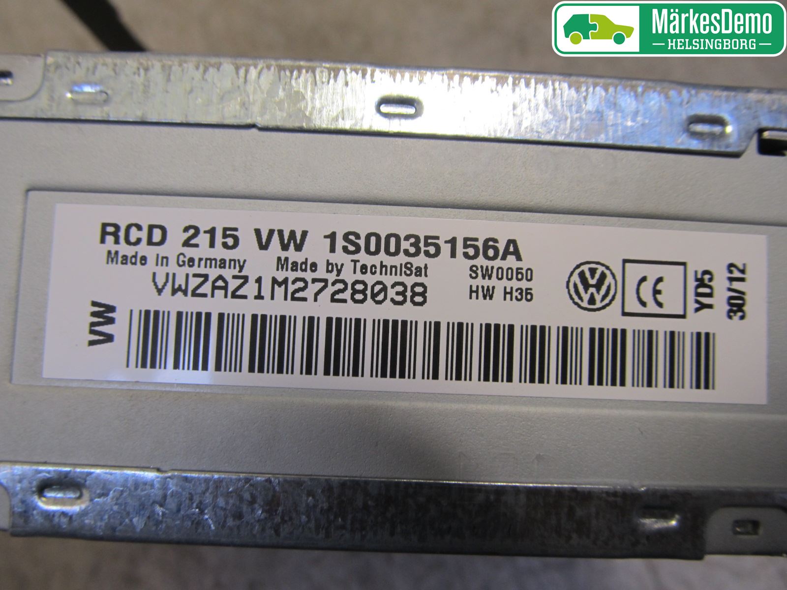 Volkswagen VW UP! / E-UP! Cd Radio - Multimediapanel