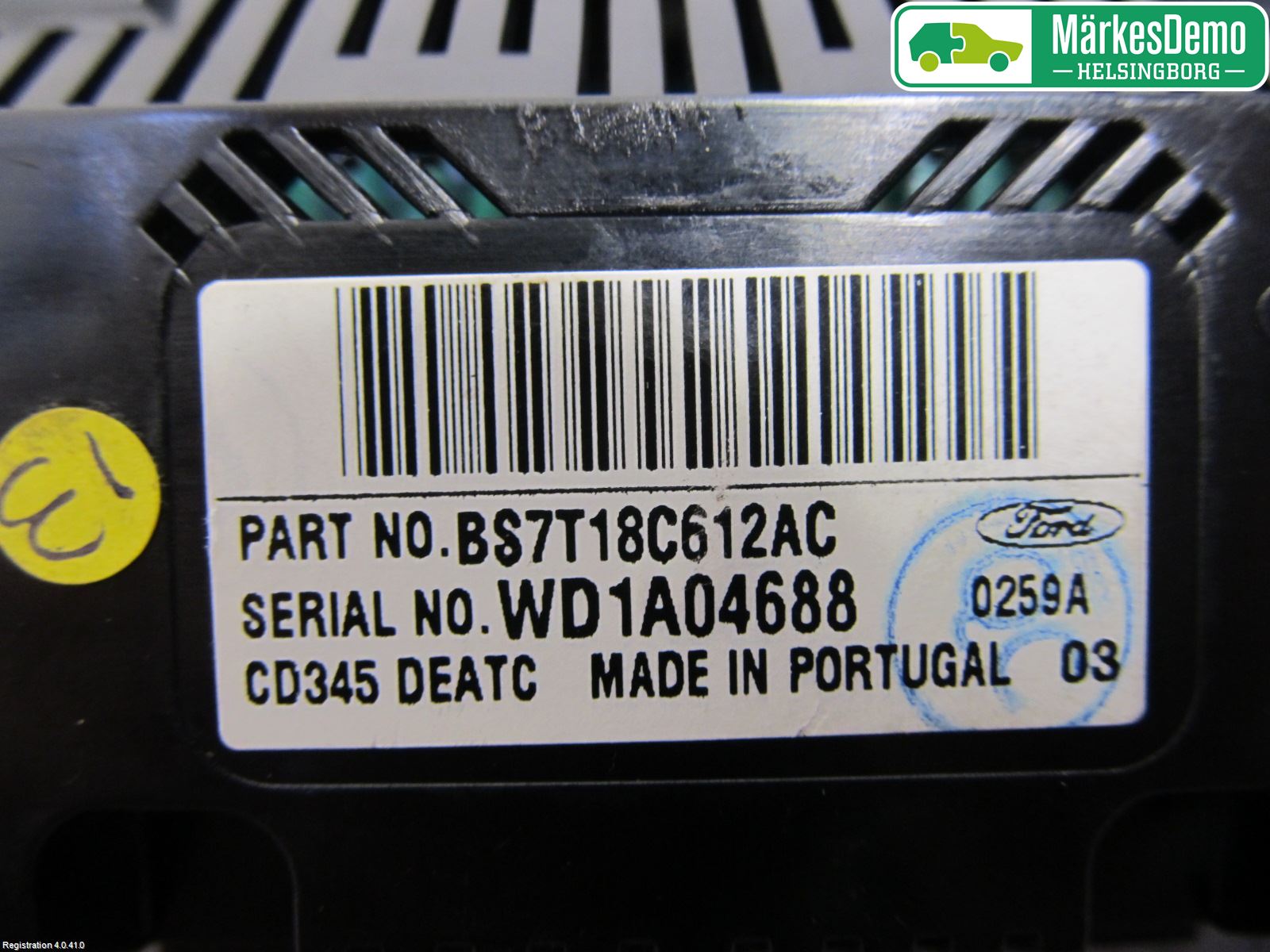 Ford MONDEO 07-15 Ac Styrenhet Ac Manöveren