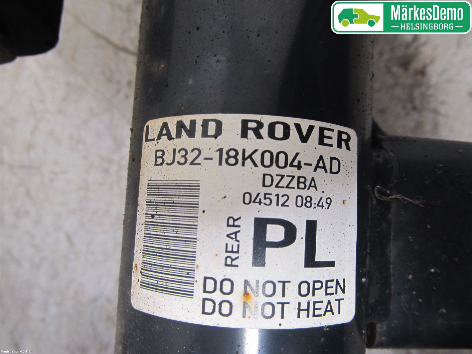 Landrover LAND ROVER RANGE ROVER EVOQUE (L538) 11-18 Fjäderben Bak Höger