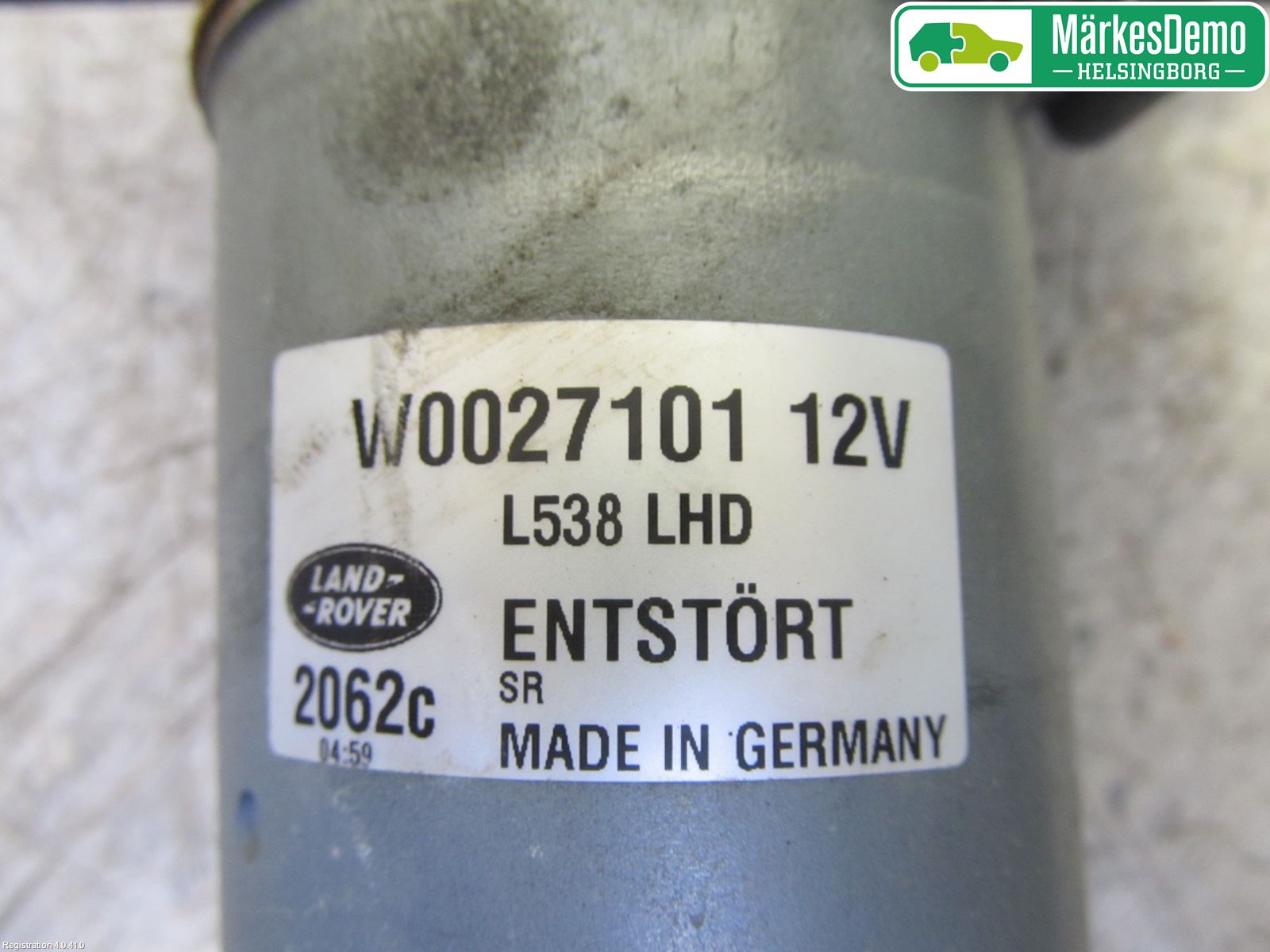 Landrover LAND ROVER RANGE ROVER EVOQUE (L538) 11-18 Torkarmotor Vindruta