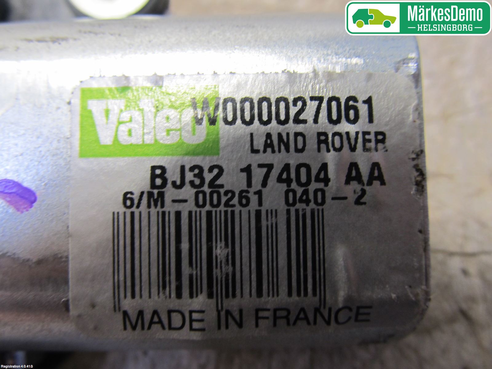 Landrover LAND ROVER RANGE ROVER EVOQUE (L538) 11-18 Torkarmotor Baklucka
