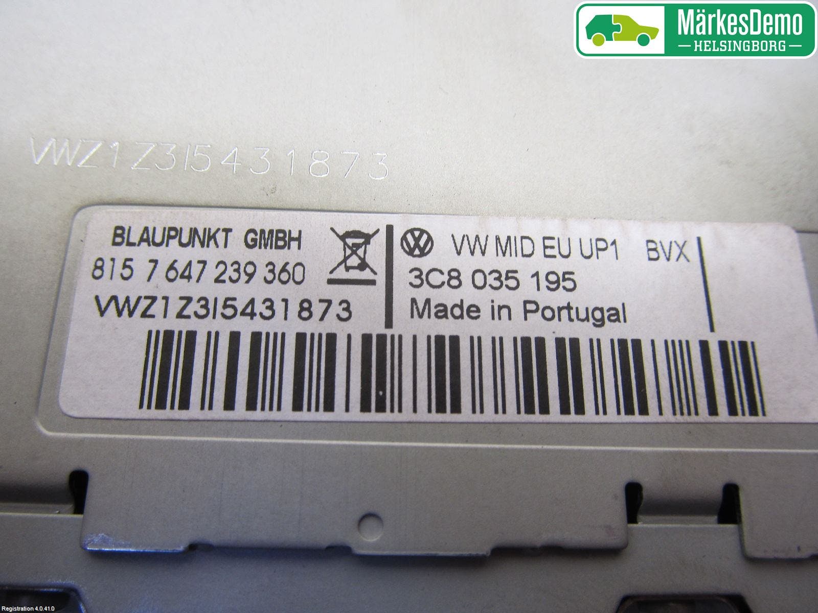 Volkswagen VW SCIROCCO 09-17 Cd Radio - Multimediapanel