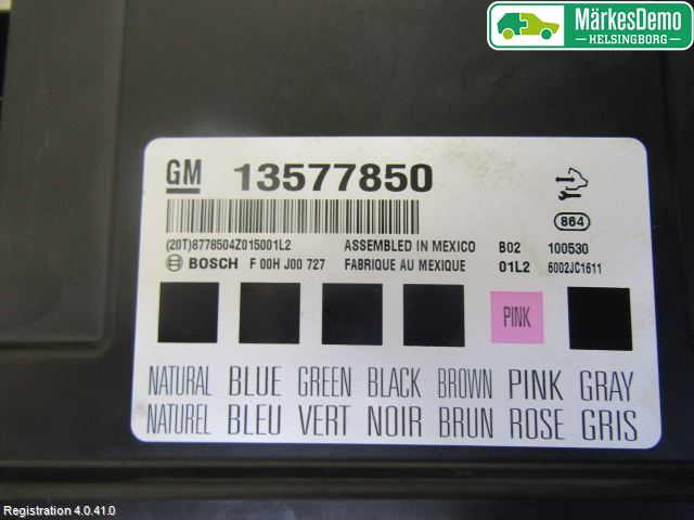 Saab 9-5 10-12 Styrenhet Övrigt