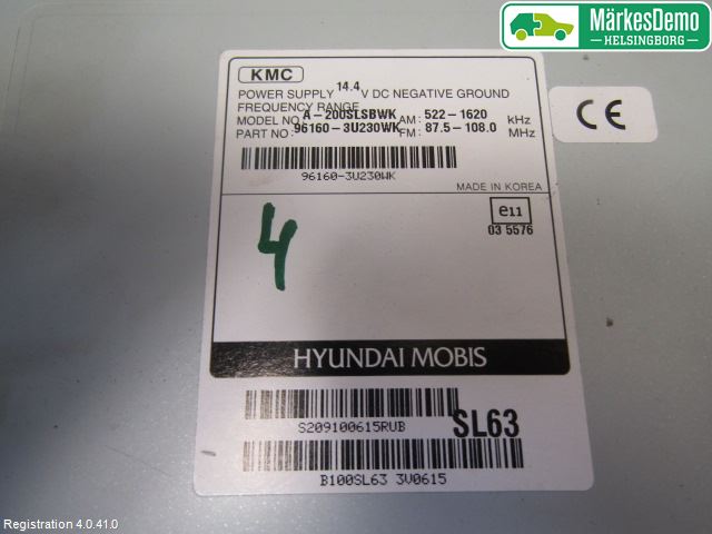 Kia SPORTAGE (SL) 11-15 Cd Radio - Multimediapanel