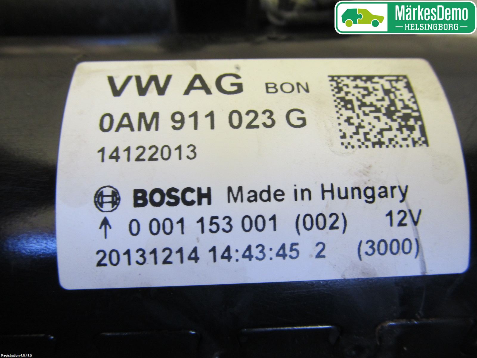 Volkswagen VW TOURAN 10-15 Startmotor Diesel