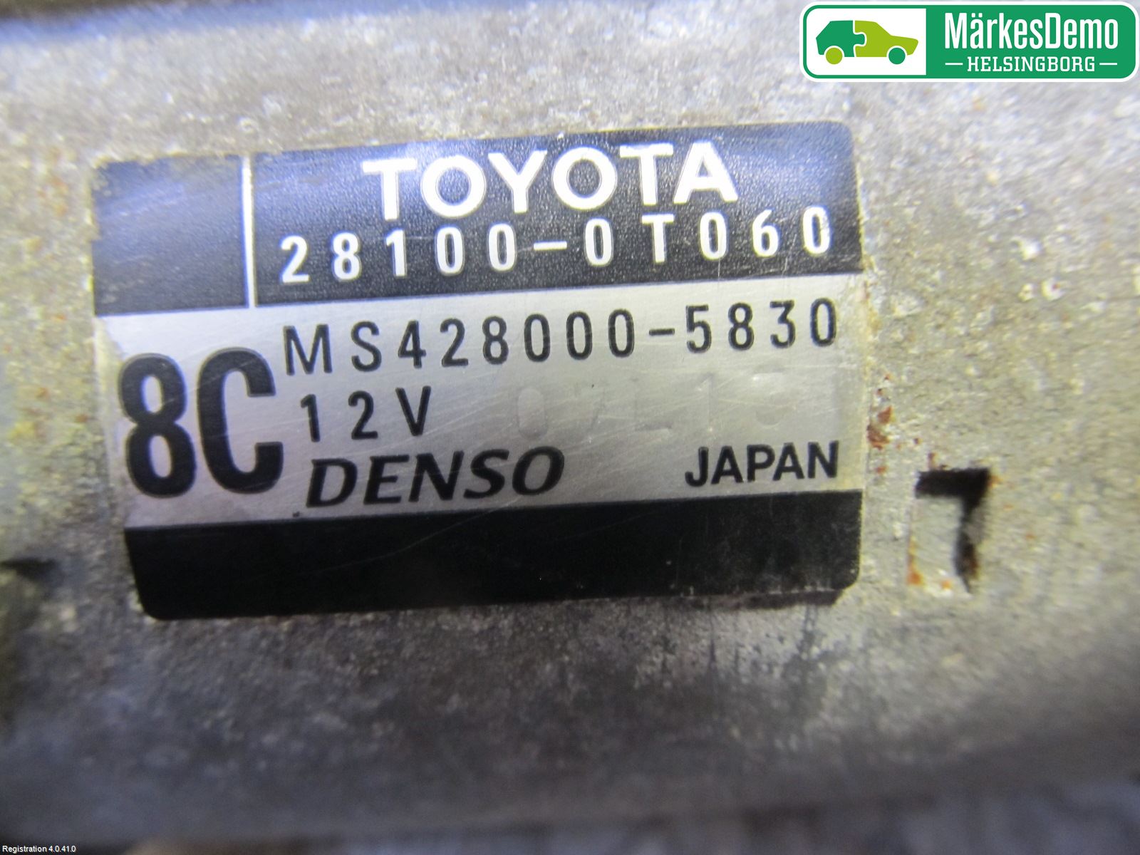 Toyota VERSO 09-18 Startmotor