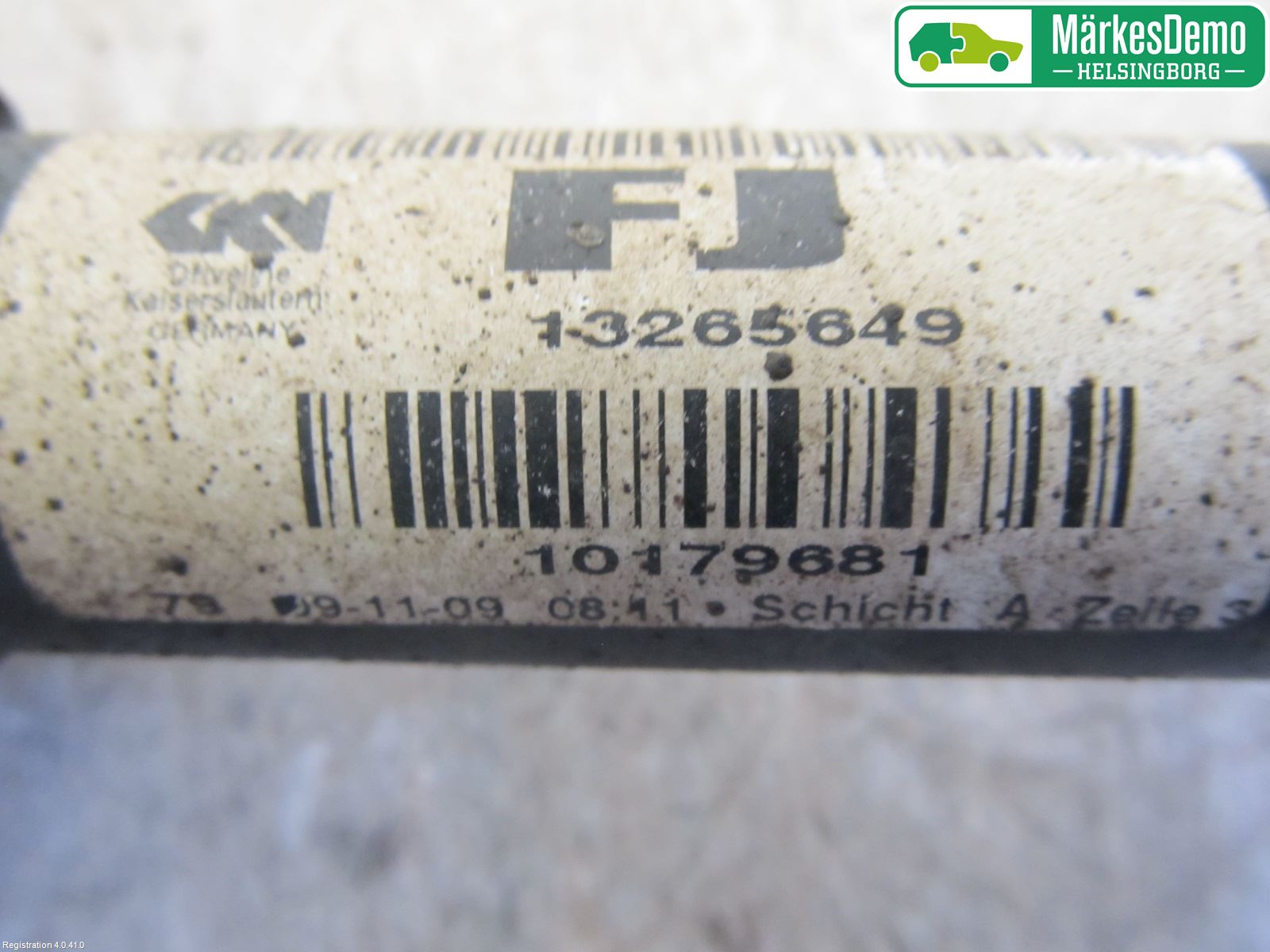 Opel INSIGNIA 09-16 Drivaxel Fram Vänster