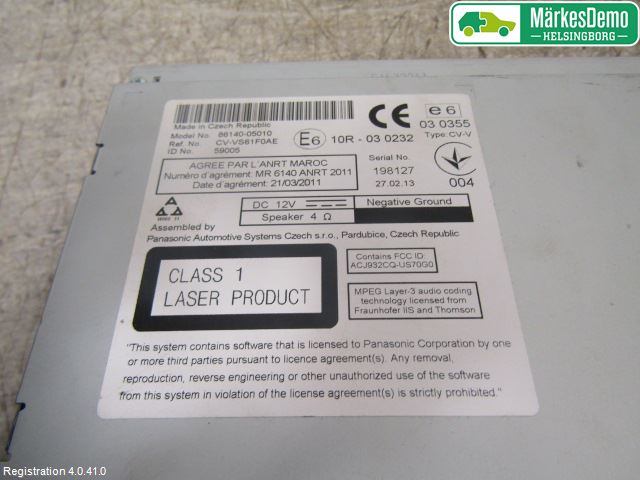 Toyota AVENSIS 09-15 Cd Radio - Multimediapanel
