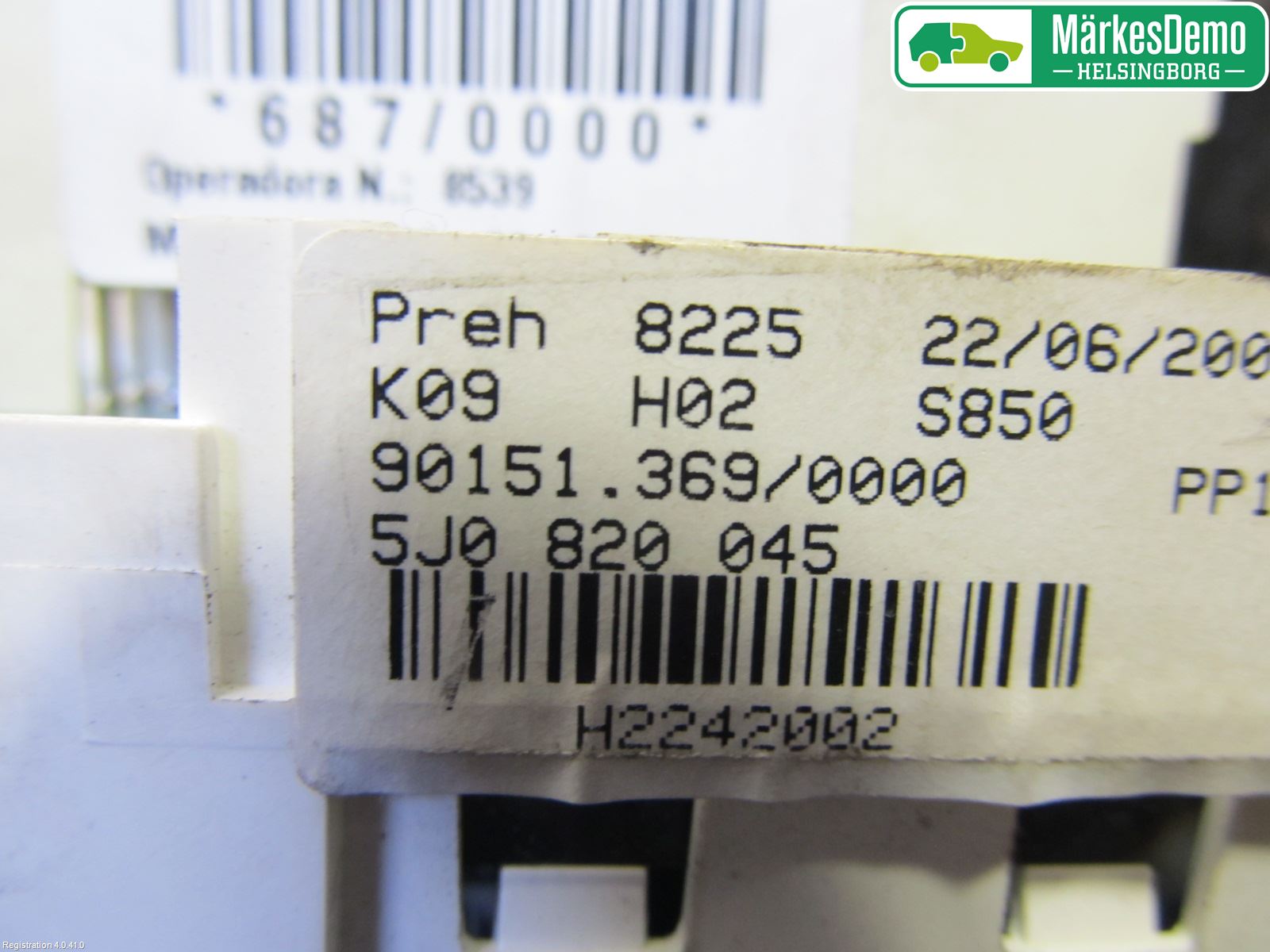 Skoda ROOMSTER Ac Styrenhet Ac Manöveren