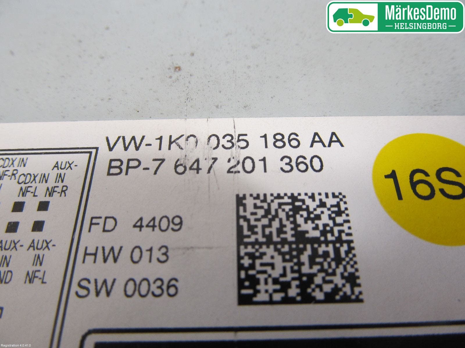 Volkswagen VW SCIROCCO 09-17 Cd Radio - Multimediapanel