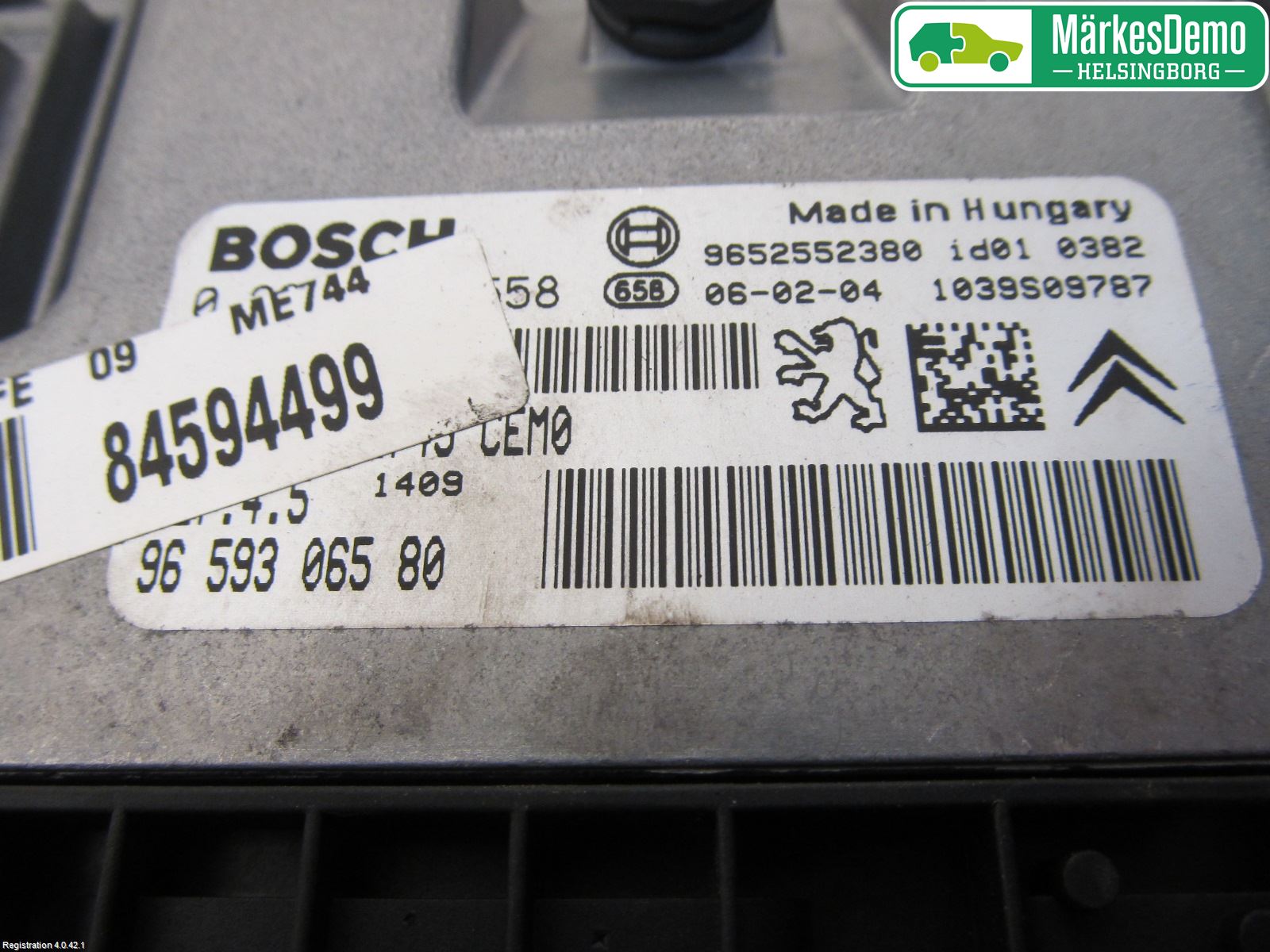 Peugeot 307     05-08 Styrenhet Insprut Bensin