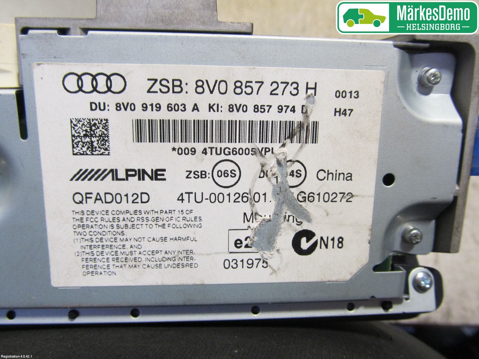 Audi A3/S3 05-13 Kontrolldisplay