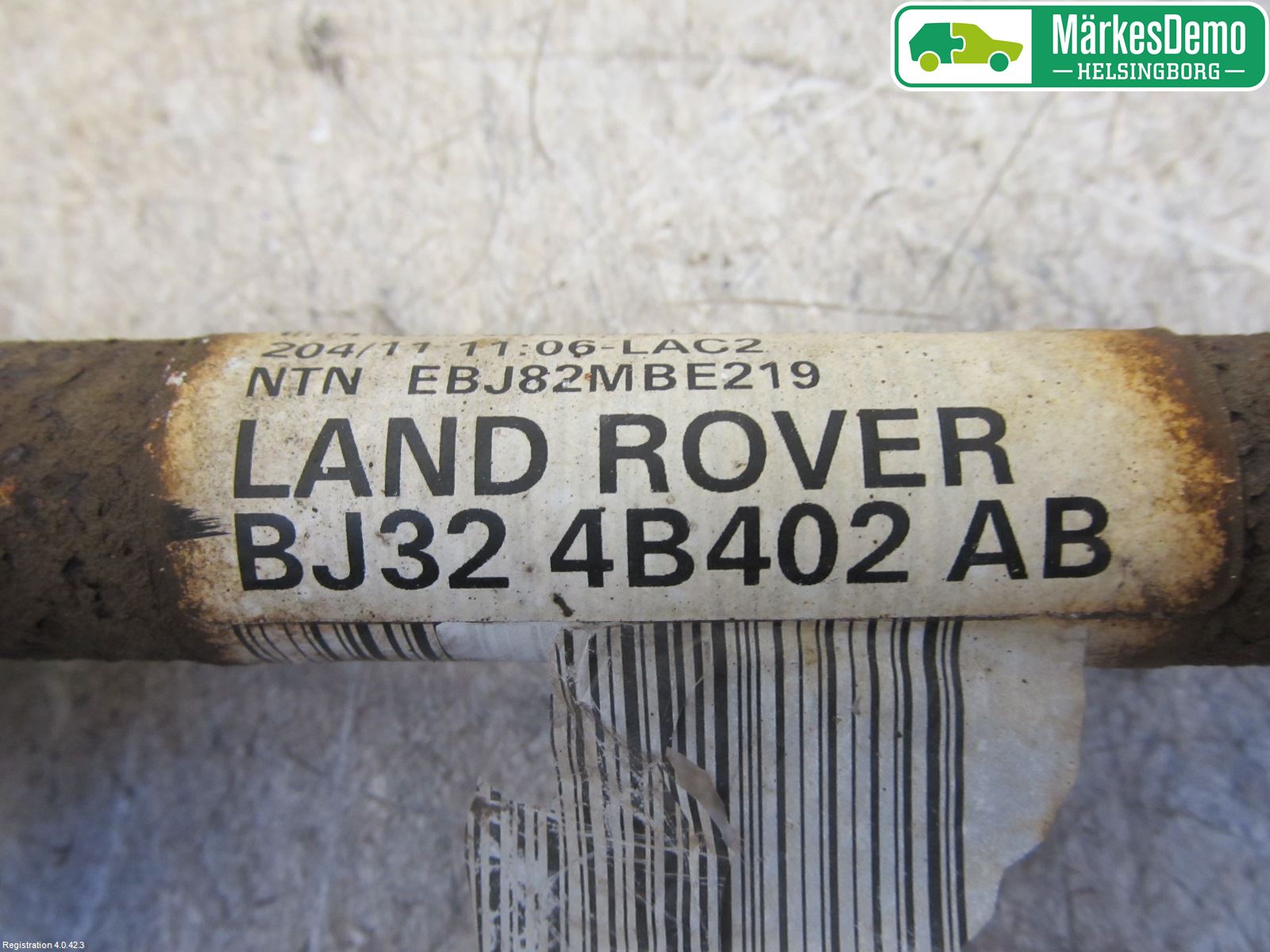 Landrover LAND ROVER RANGE ROVER EVOQUE (L538) 11-18 Drivaxel Bak Höger