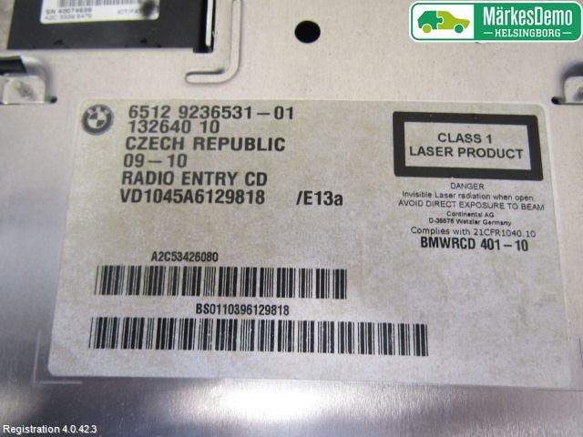 BMW 1 E87/81 5D/3D 03-11 Cd Radio - Multimediapanel