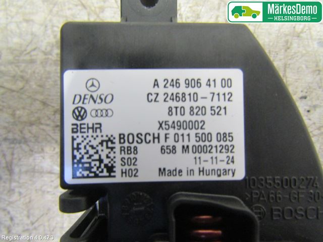 Mercedes-Benz MB B-KLASS (W246/W242) 12-19 Värmefläktsmotstånd