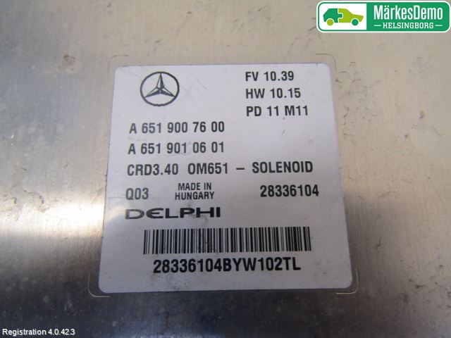 Mercedes-Benz MB B-KLASS (W246/W242) 12-19 Styrenhet Insprut Bensin