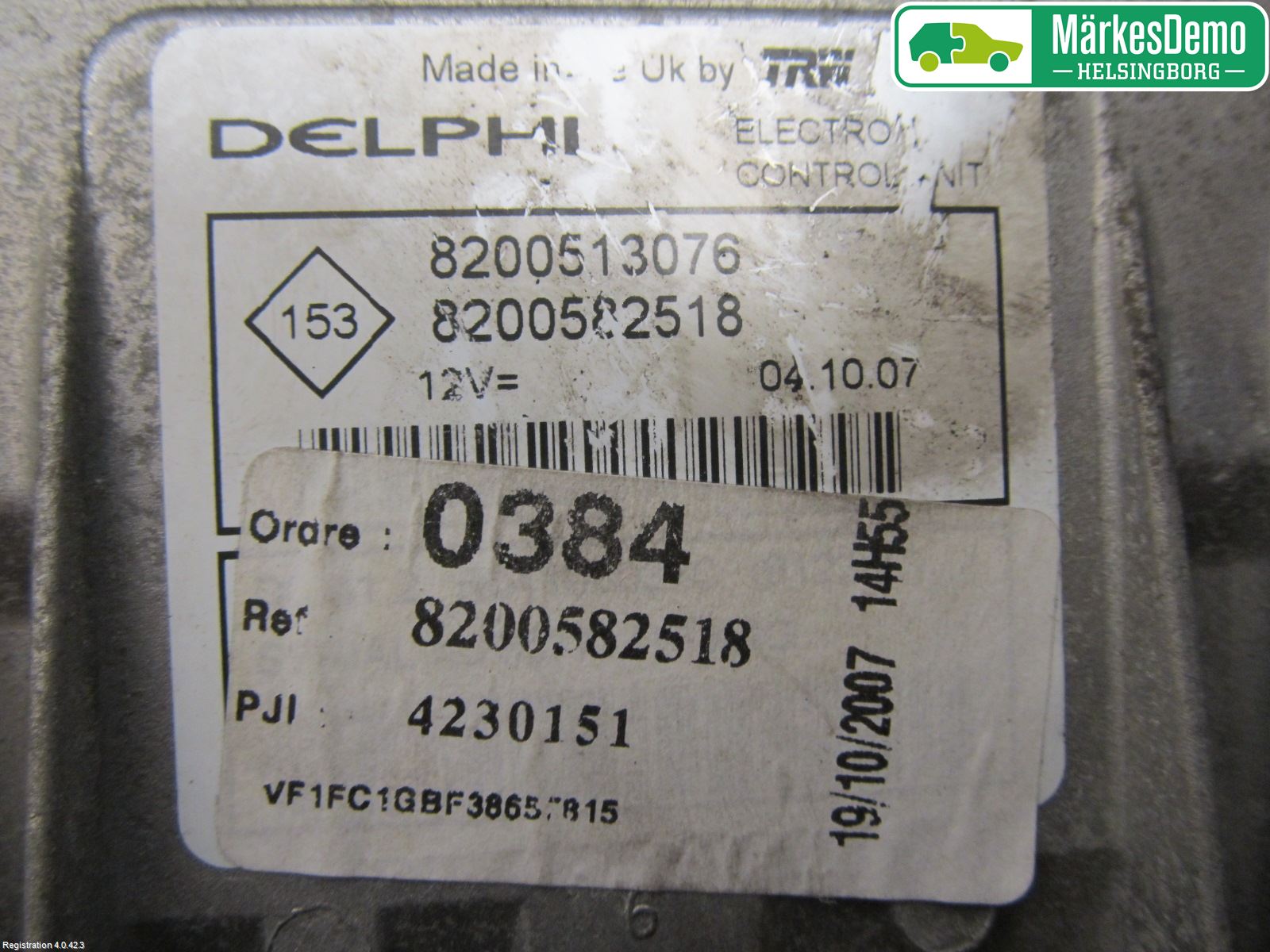 Renault KANGOO I 03-08 Styrenhet Insprut Bensin