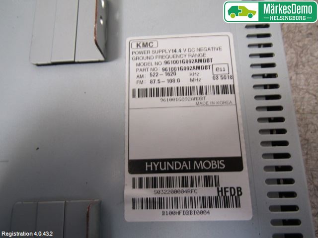 Kia RIO 06-11 Cd Radio - Multimediapanel