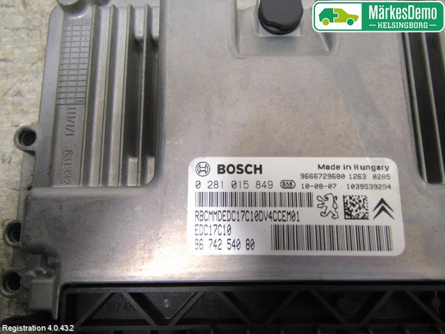 Peugeot 207 Styrenhet Insprut Bensin