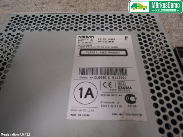 Nissan MICRA 11-16 Cd Radio - Multimediapanel