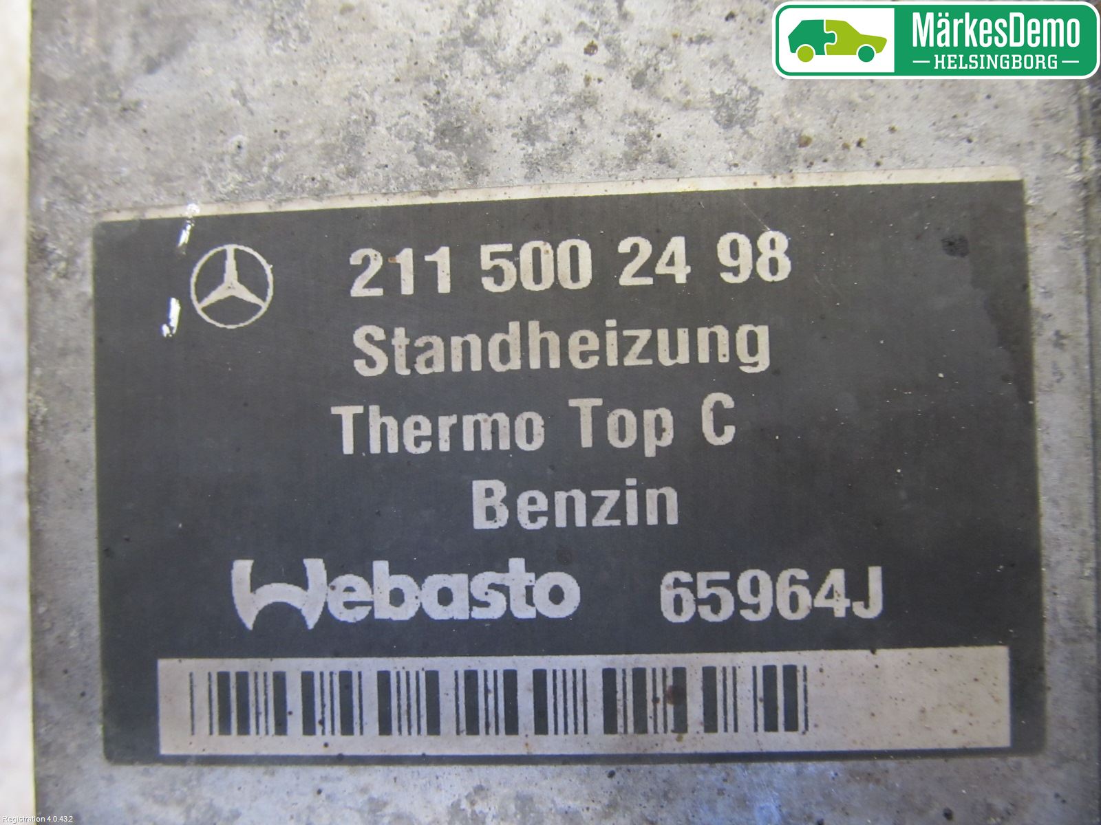 Mercedes-Benz MB E-KLASS (W211) 02-09 Bensinvärmare