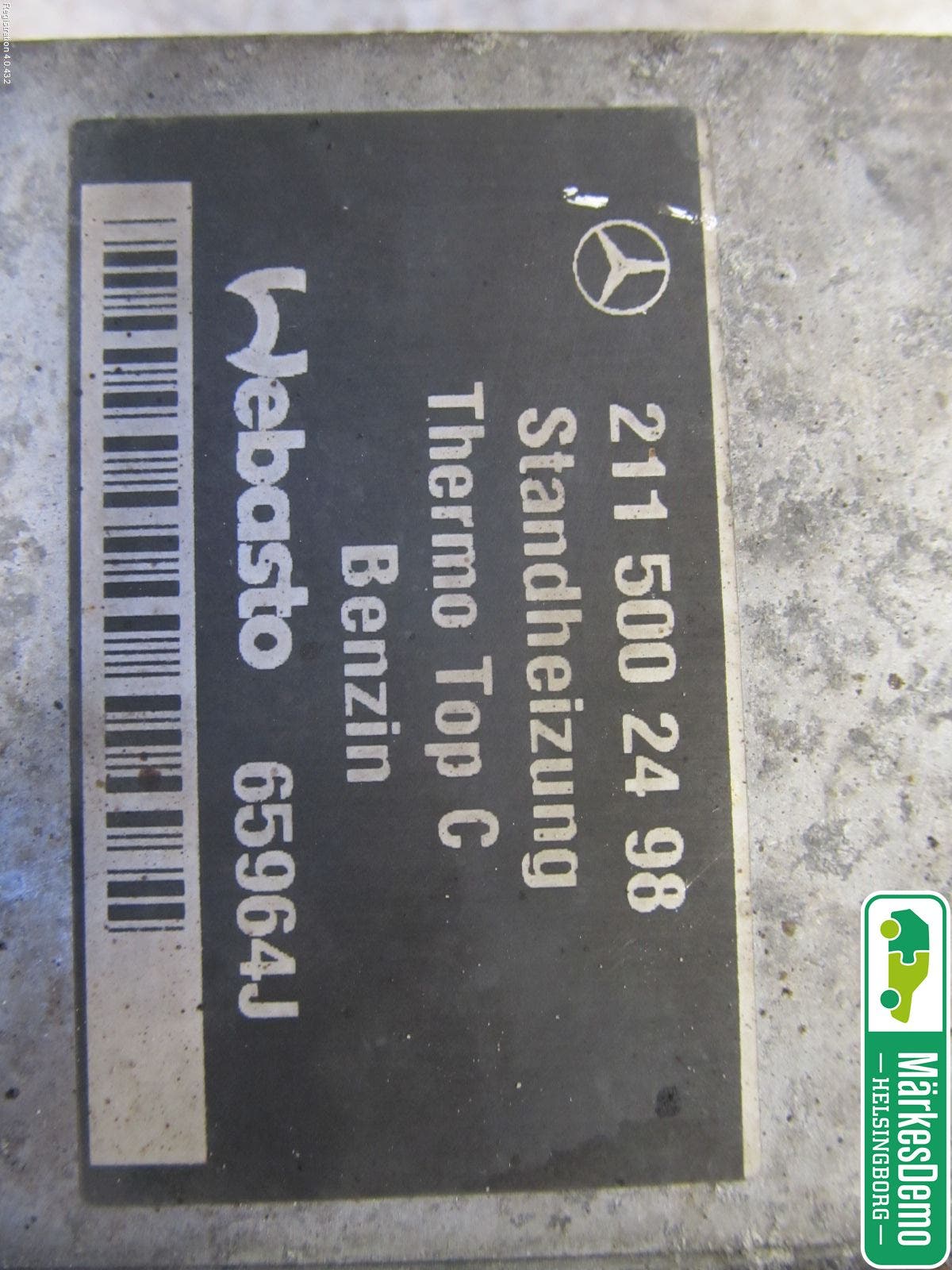 Mercedes-Benz MB E-KLASS (W211) 02-09 Bensinvärmare