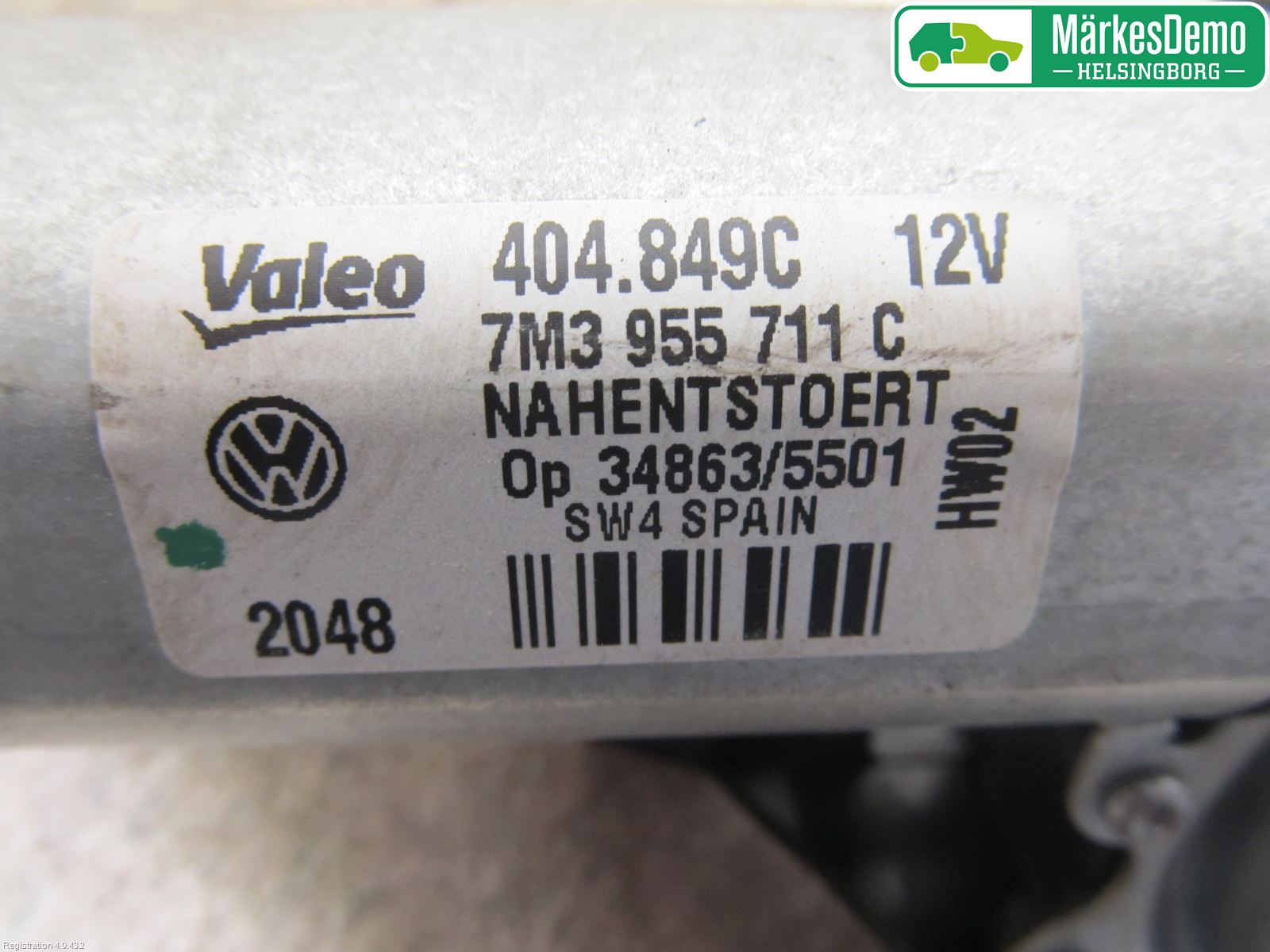 Volkswagen VW SHARAN      01-10 Torkarmotor Baklucka