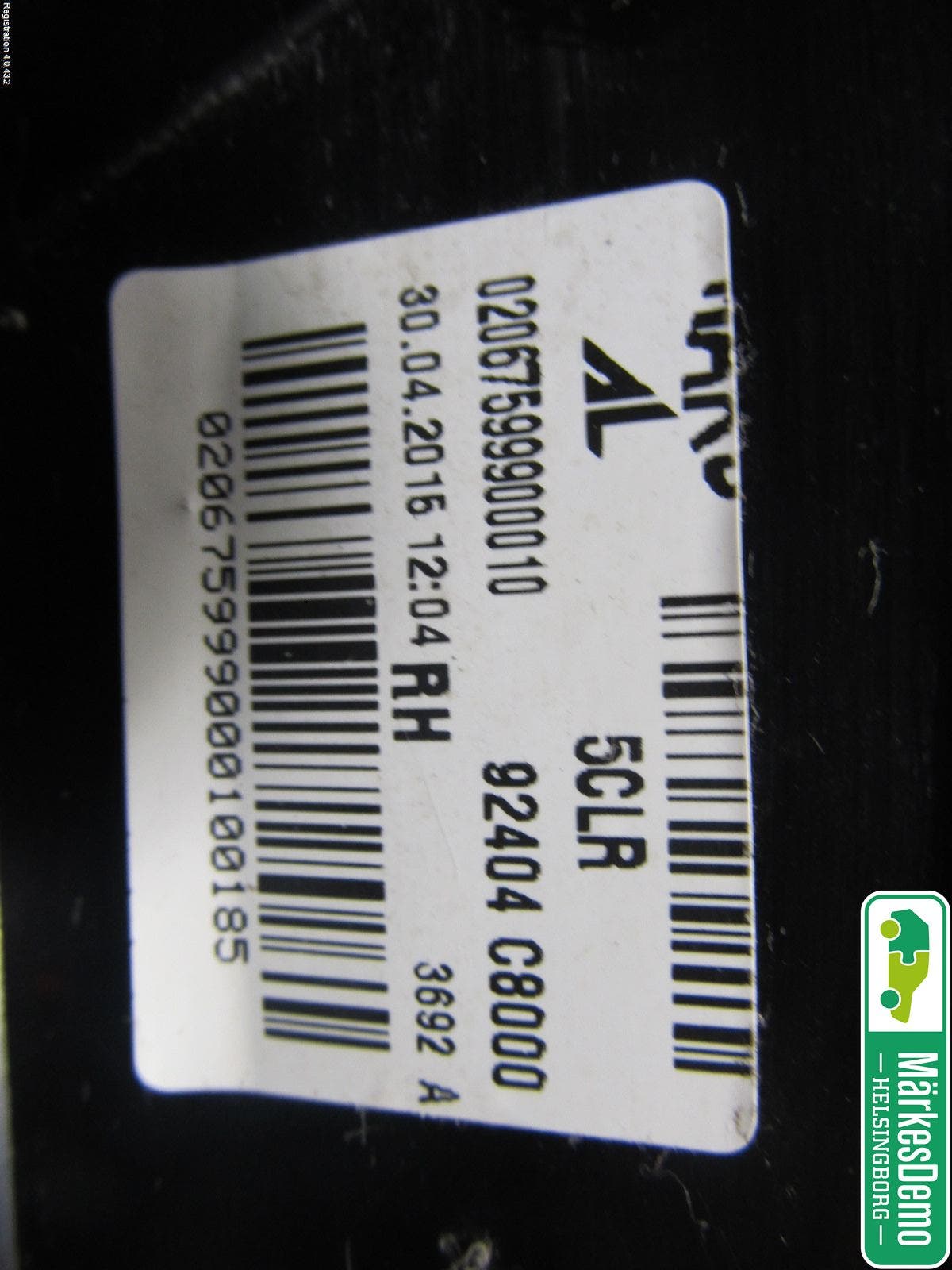 Hyundai i20 GB 15-20 Bakljus Lucka Hö