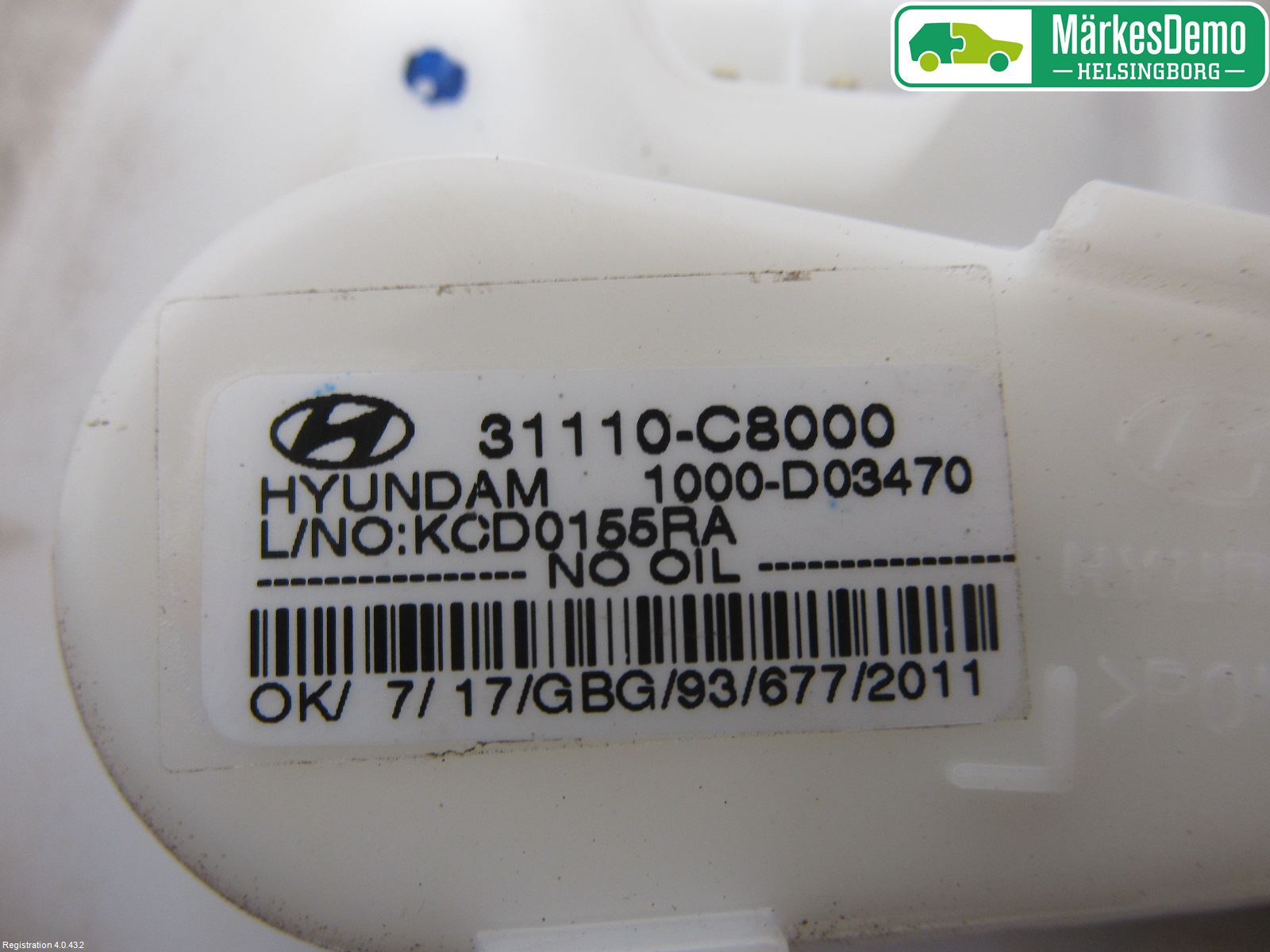 Hyundai i20 GB 15-20 Bränslepump El