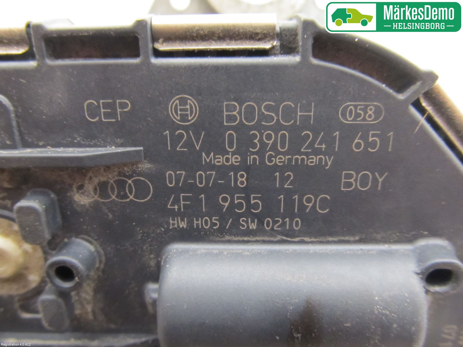 Audi A6/S6     05-11 Torkarmotor Vindruta