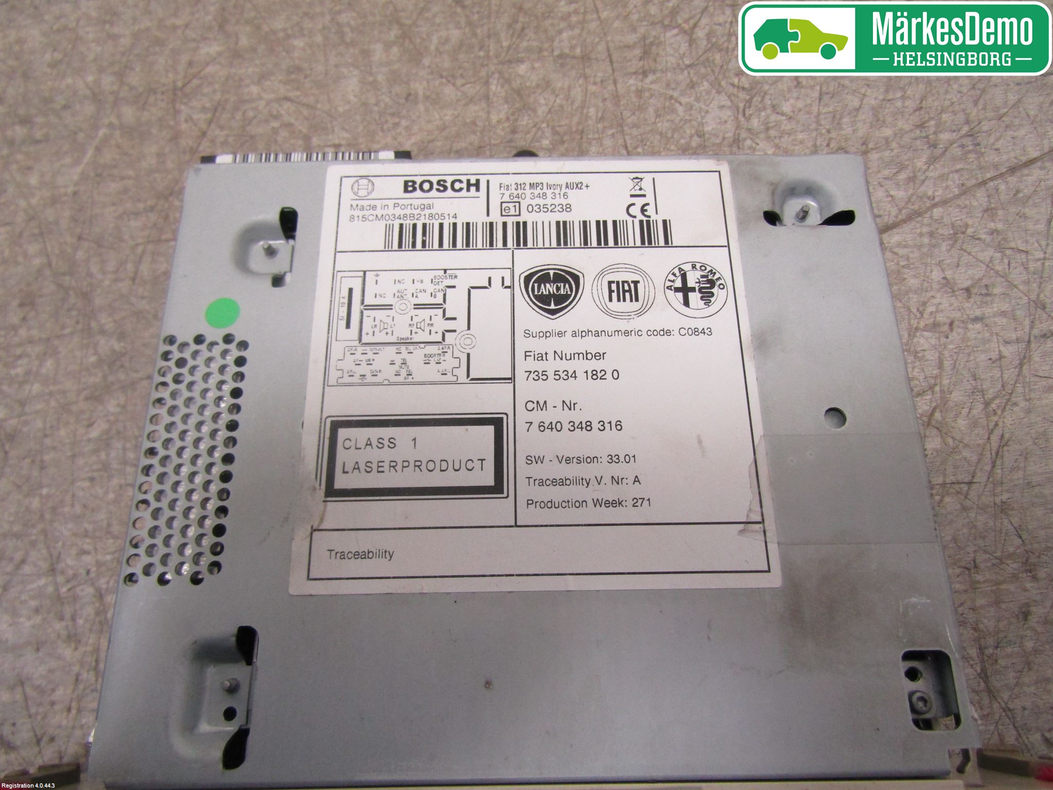 Fiat 500 07- Cd Radio - Multimediapanel