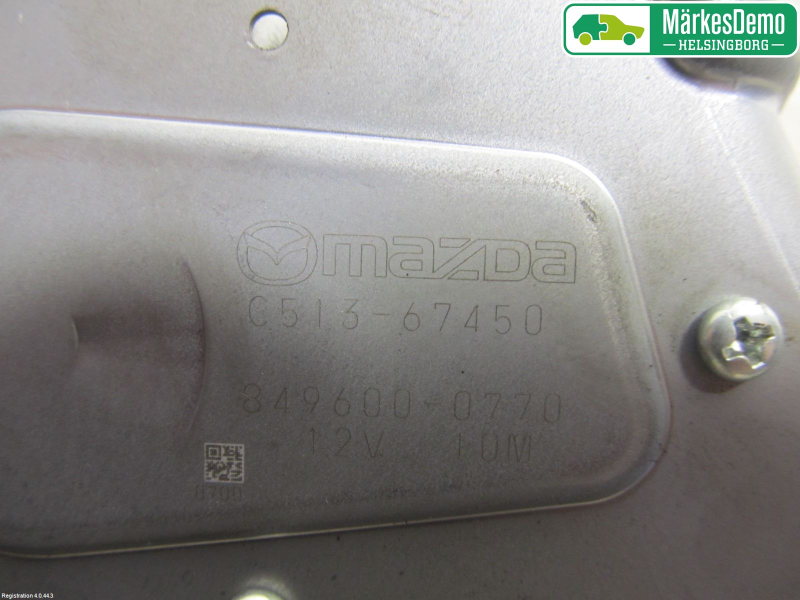 Mazda 5 10-18 Torkarmotor Baklucka
