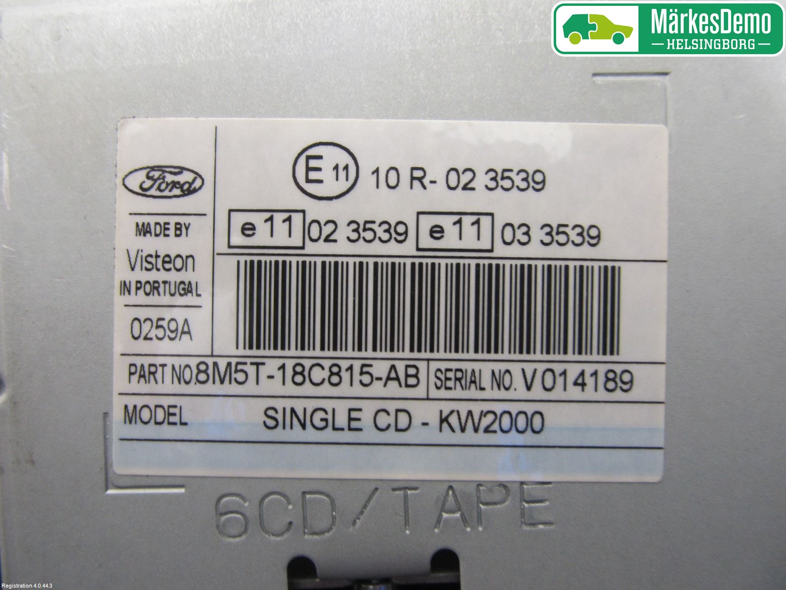 Ford FOCUS 08-11 Cd Radio - Multimediapanel