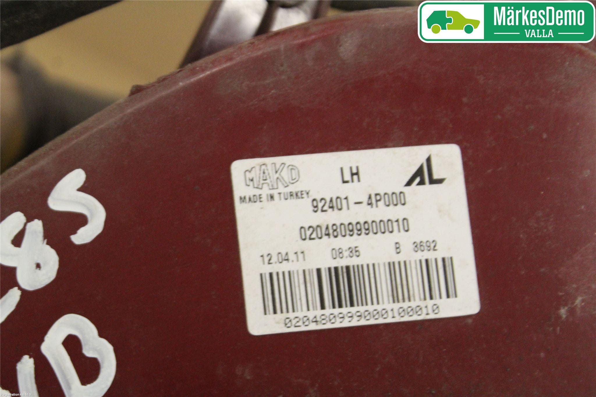 Hyundai i20 PB 09-14 Bakljus Vänster