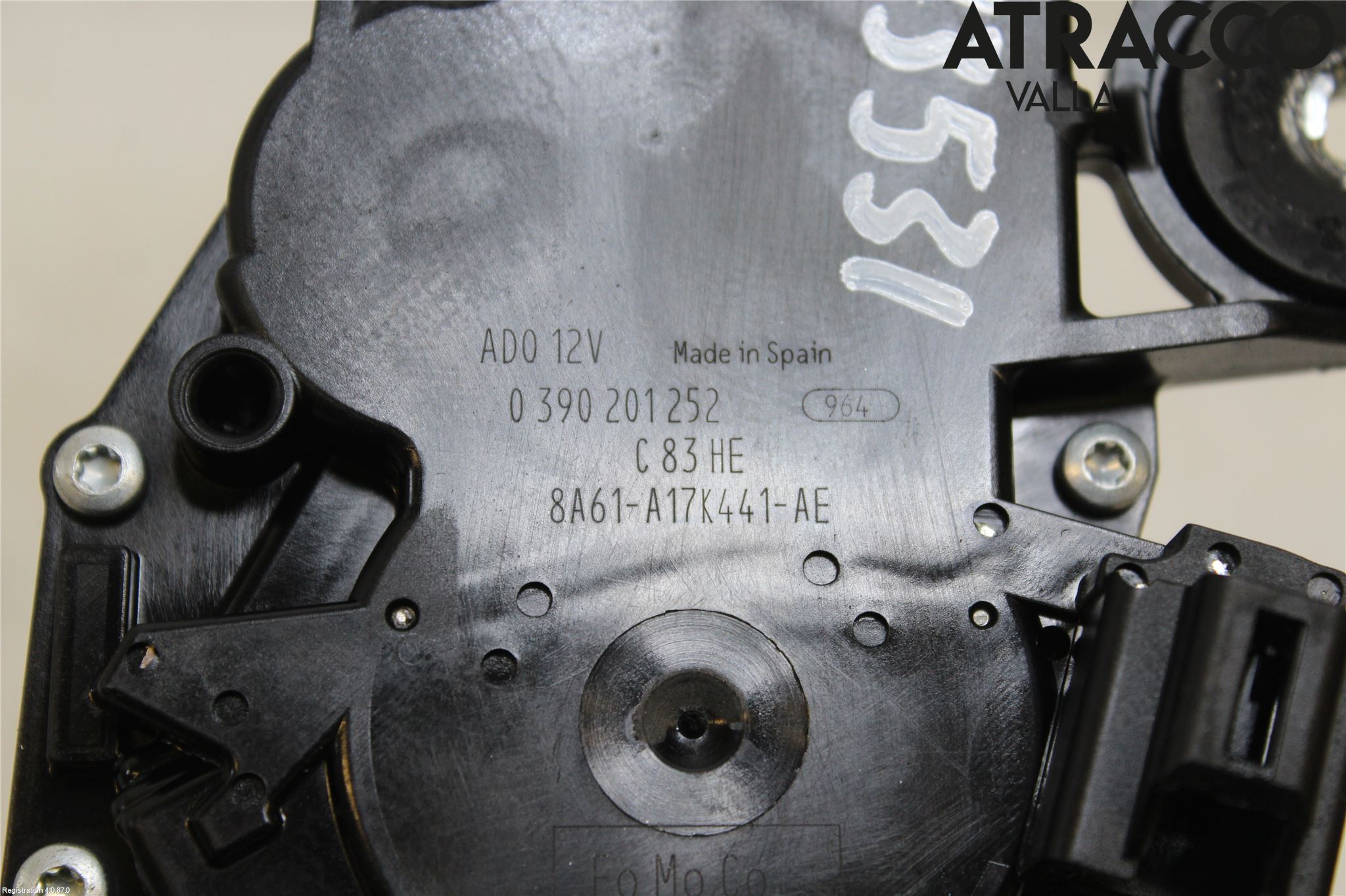 Ford FIESTA 13-17 Torkarmotor Baklucka