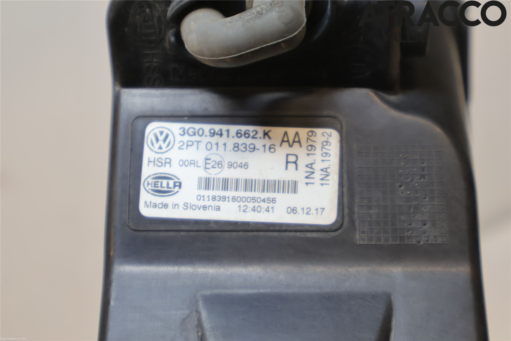 Volkswagen VW PASSAT 15-19 Dimljus-Varselljus Fram