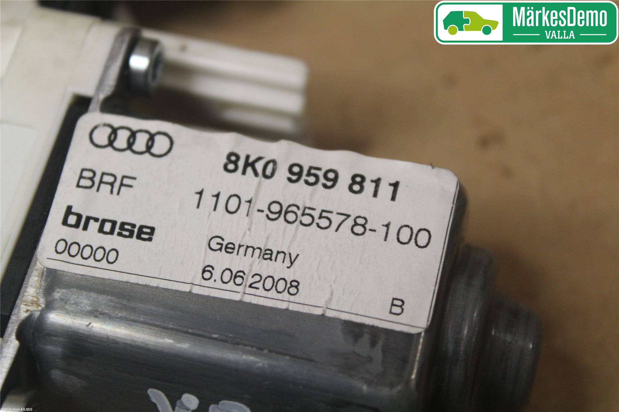 Audi A4/S4 08-11 Fönsterhissmotor