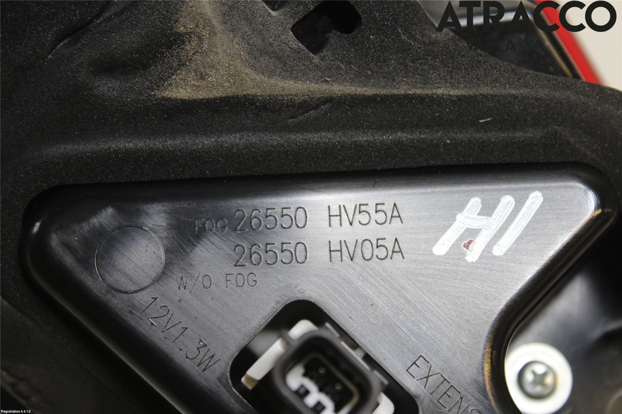 Nissan QASHQAI 14-17 Bakljus Lucka Hö