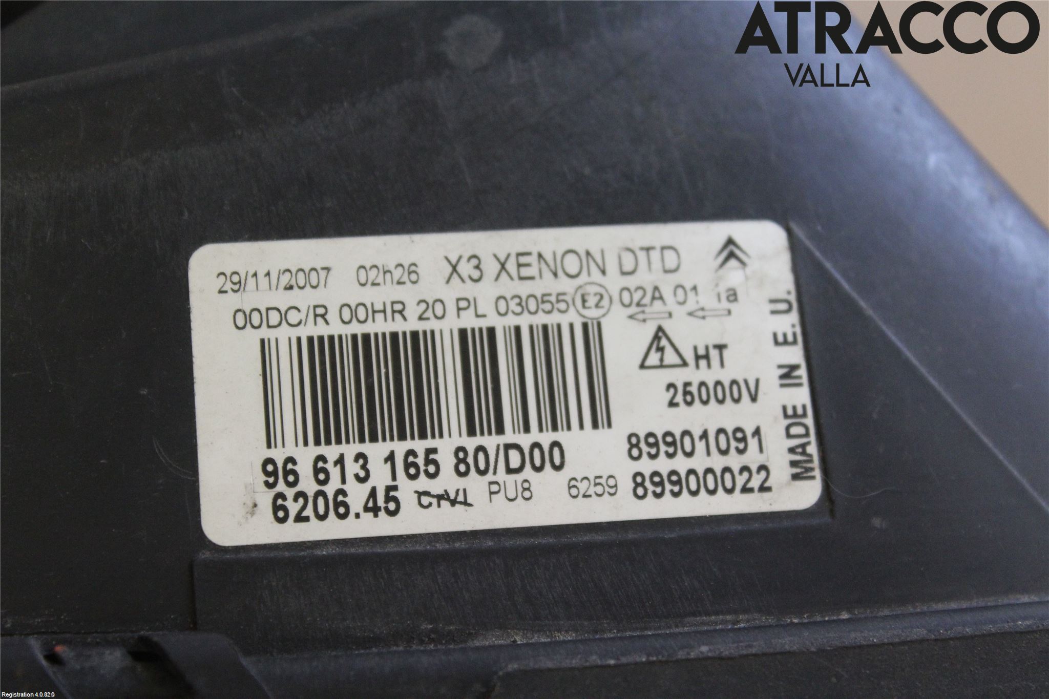 Citroen C5     05-08 Strålkastare Höger