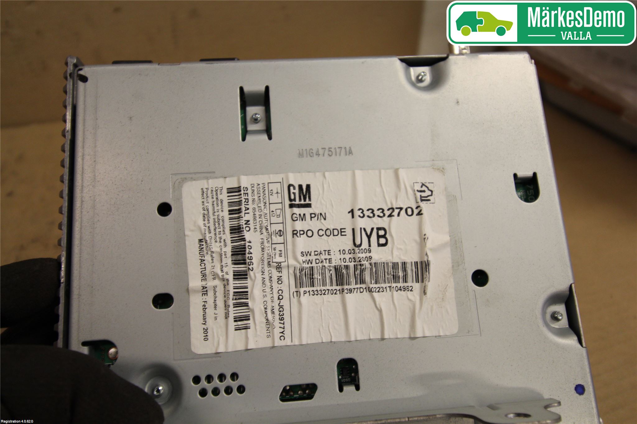 GM CHEVROLET CRUZE Cd Radio - Multimediapanel