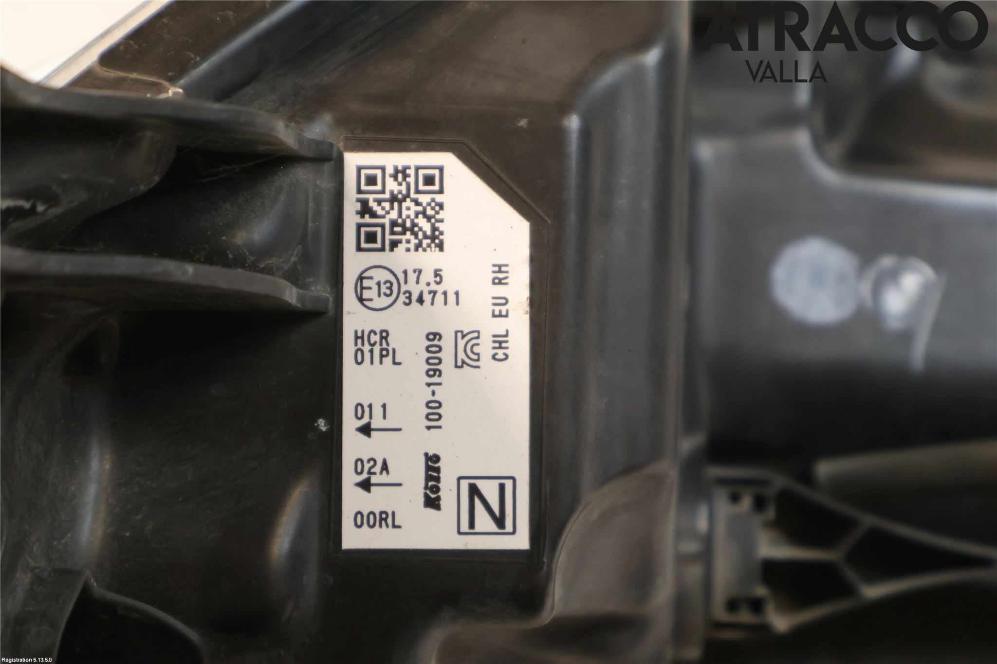Nissan QASHQAI 17-21 Strålkastare Höger