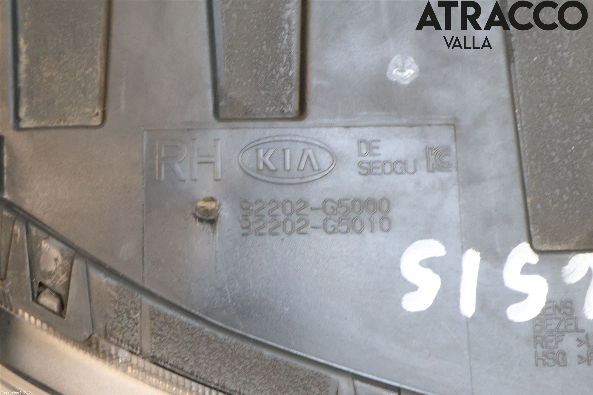 Kia NIRO (DE) 17-22 Dimljus-Varselljus Fram