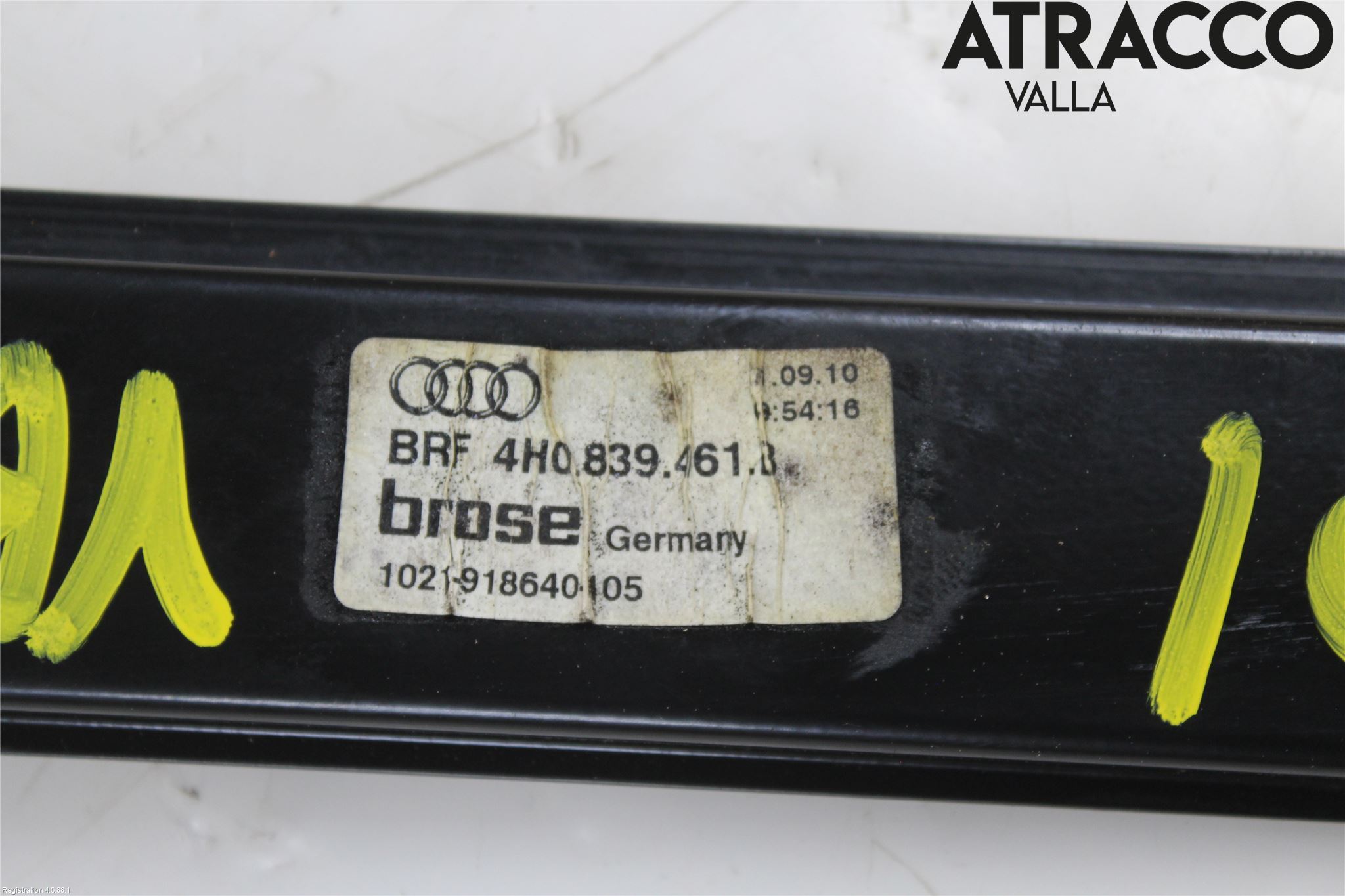 Audi A8/S8 4H 10-17 Fönsterhissmekanism