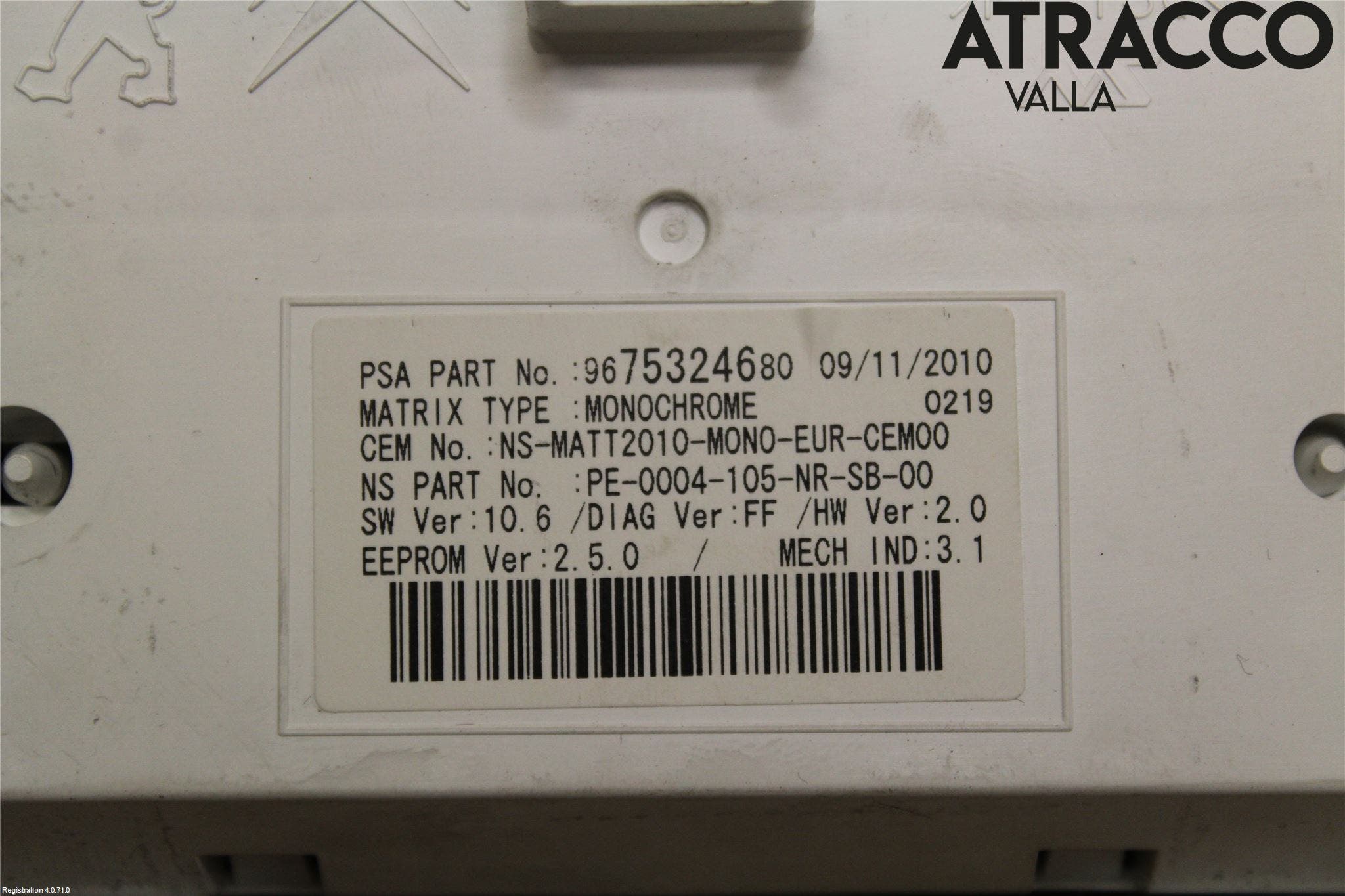 Peugeot 508 11-18 Instrument Komb