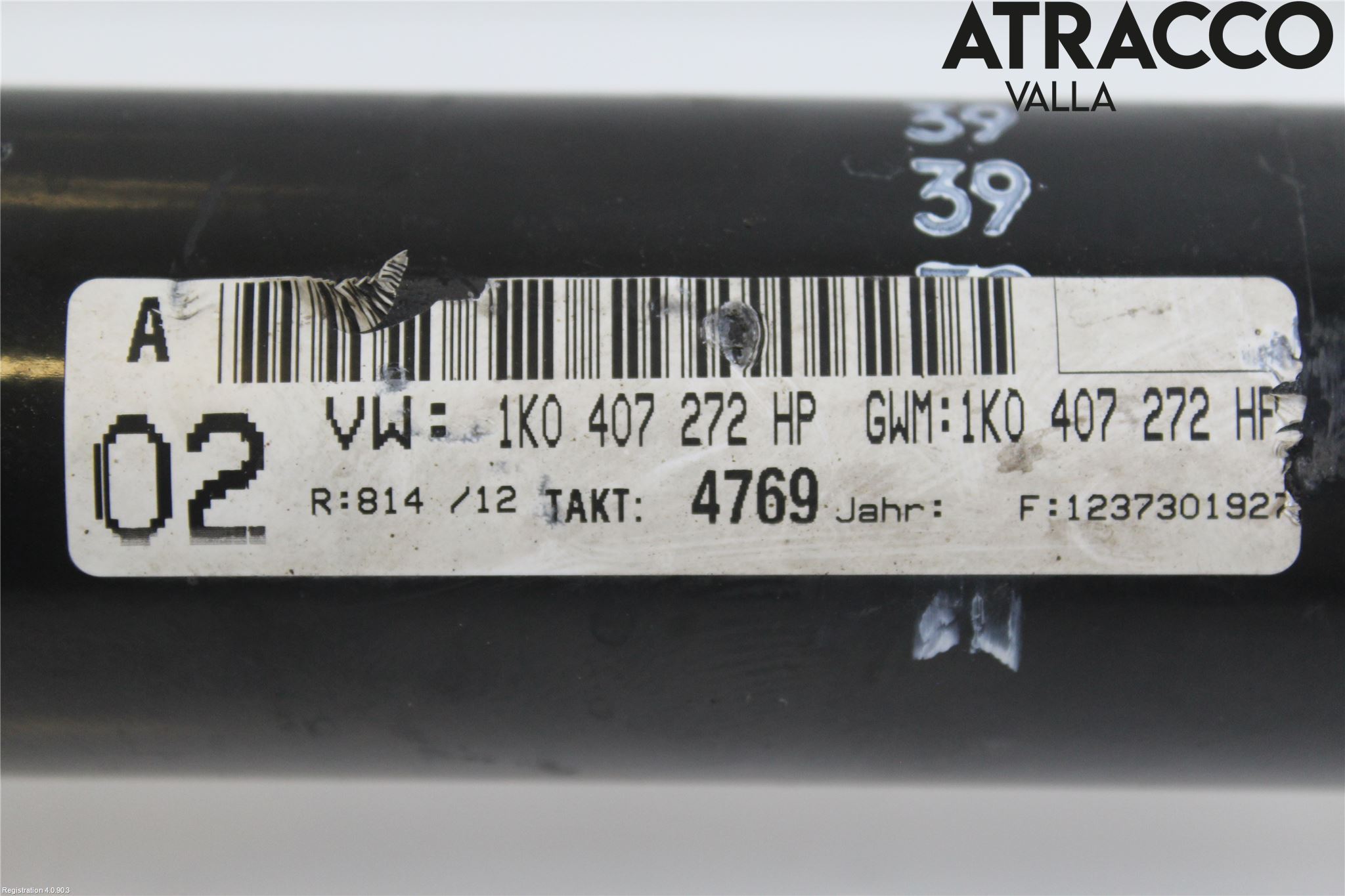 Volkswagen VW PASSAT 11-14 Drivaxel Fram Höger