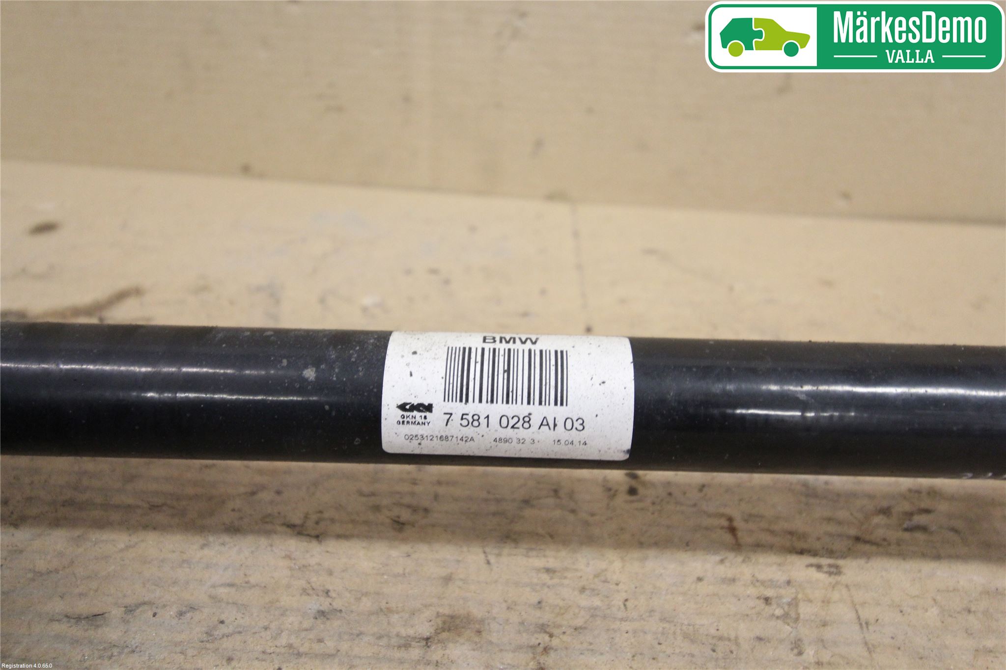 BMW 5 F10/F11/F18 09-17 Drivaxel Bak Höger