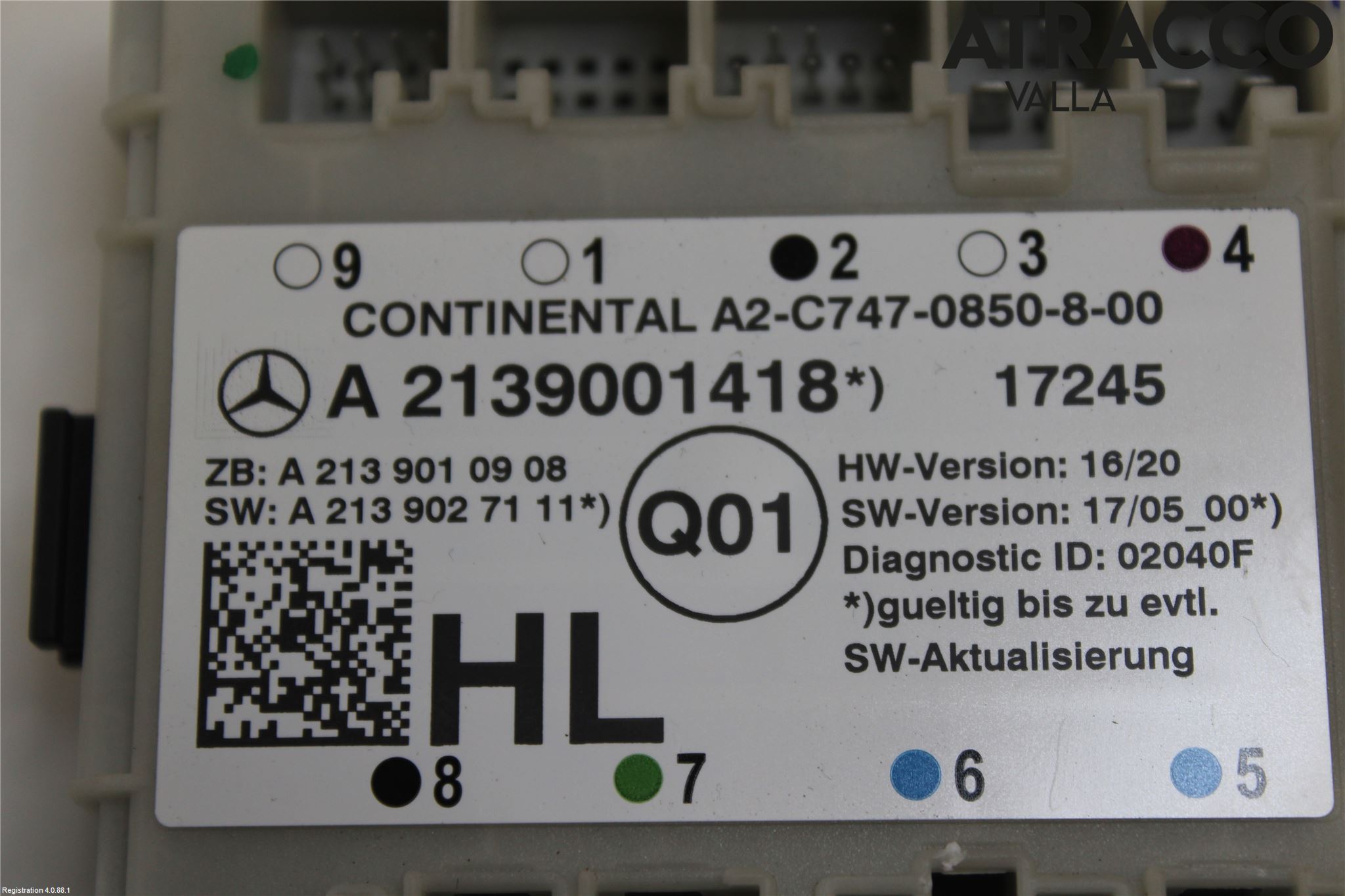 Mercedes-Benz MB E-KLASS (W213) 16-23 Styrenhet Dörr